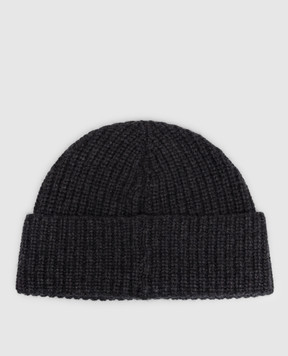 Brunello Cucinelli Dark gray cashmere hat M2294920