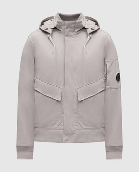 C.P. Company Grey jacket with logo patch MOW001A005968A