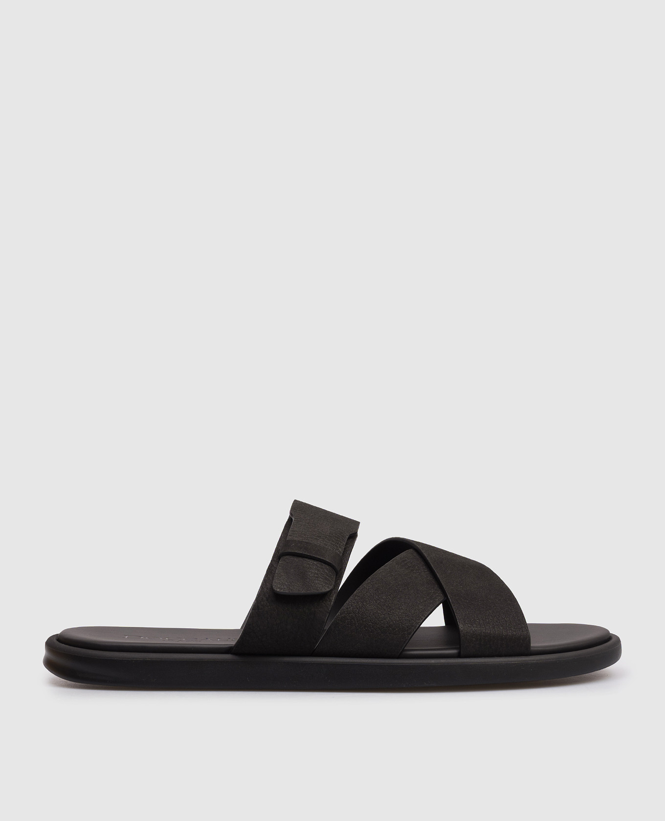 

Black leather flip-flops Doucal's