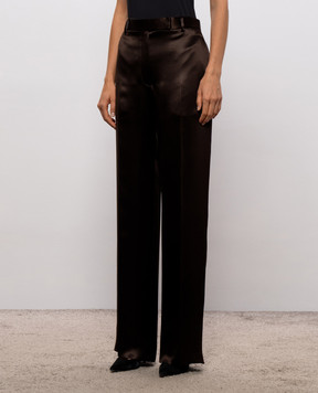 Tom Ford Brown silk pants PAW726FAX1868