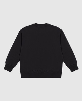 Maison Margiela MM6 Children's black sweatshirt with print M61161MM08R
