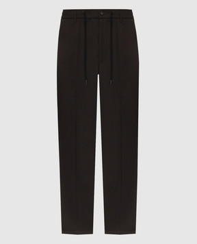 Peserico Brown wool pants R54774W02661
