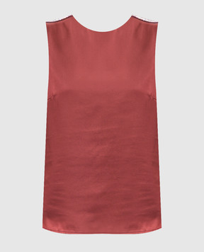 Peserico Red top with monil chain E0816206638