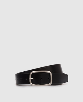 Ann Demeulemeester Black Onu leather belt B0013673LT128