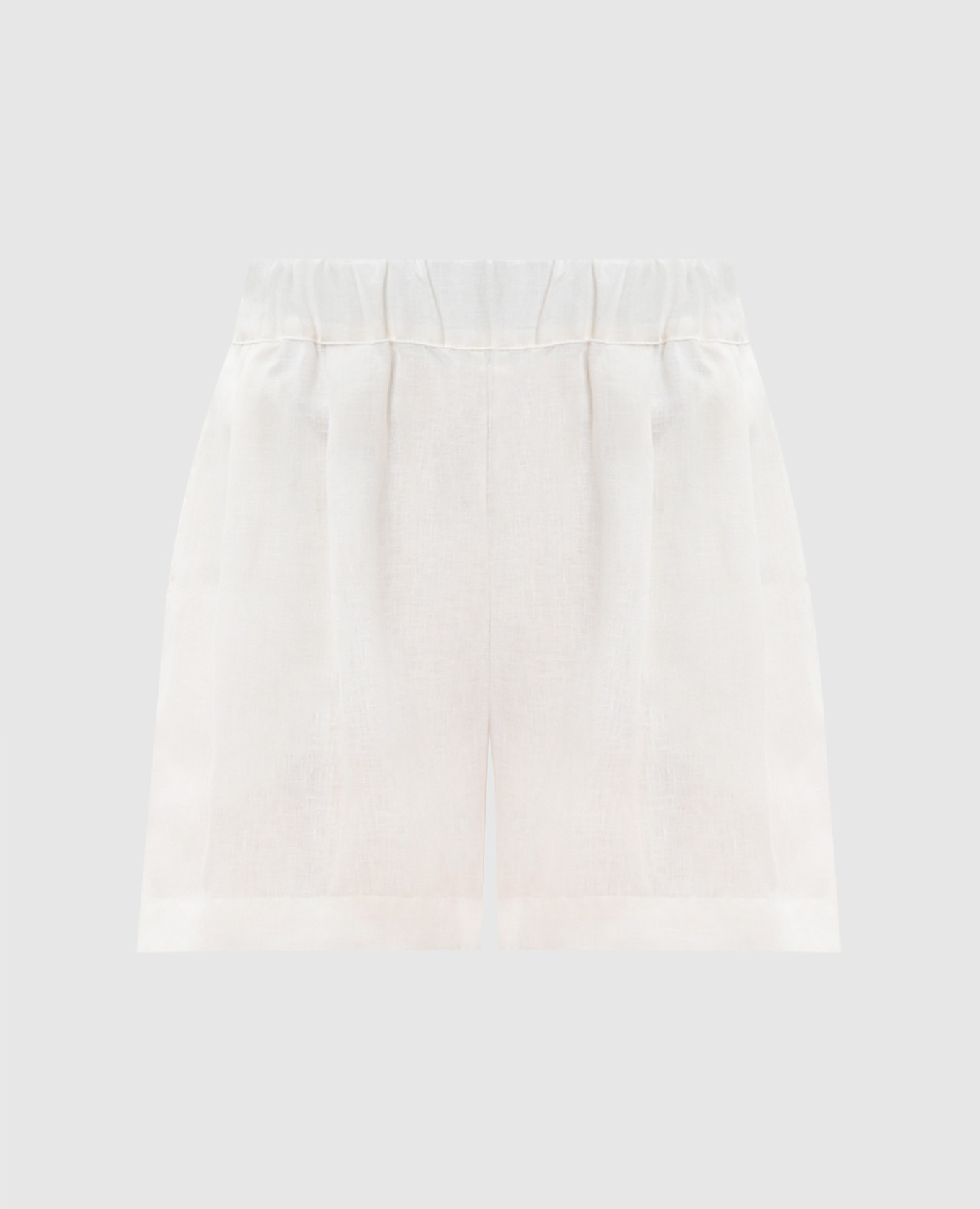 Zurich white linen shorts