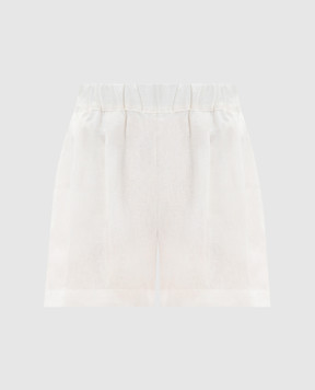 Asceno Zurich white linen shorts B027F06C78