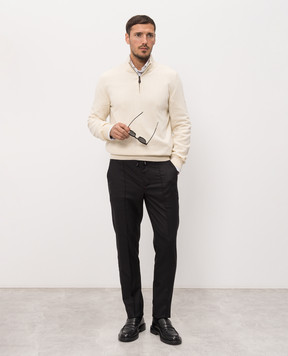 ISAIA Beige cashmere jumper MG8493YP003
