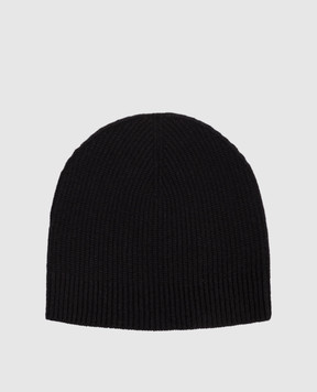 Stefano Ricci Black cashmere hat K202022CUFF26391