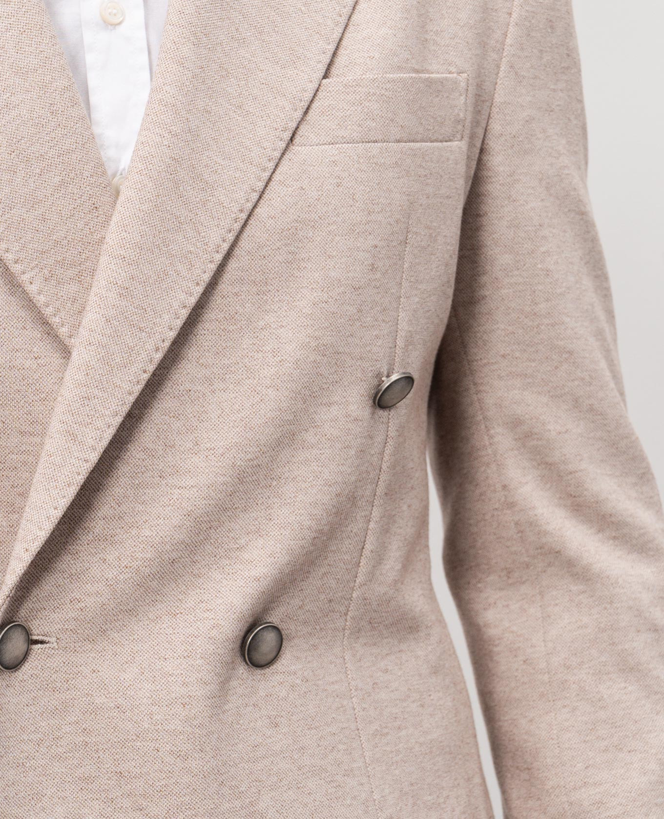 

Beige double-breasted jacket Pini Parma