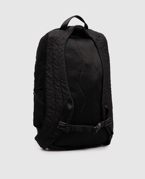 C.P. Company Black backpack with logo patch MAC737A005269G