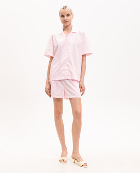 Dore & Rose Pink striped pajamas SHORTSLEEVESTRIPEDPJSE