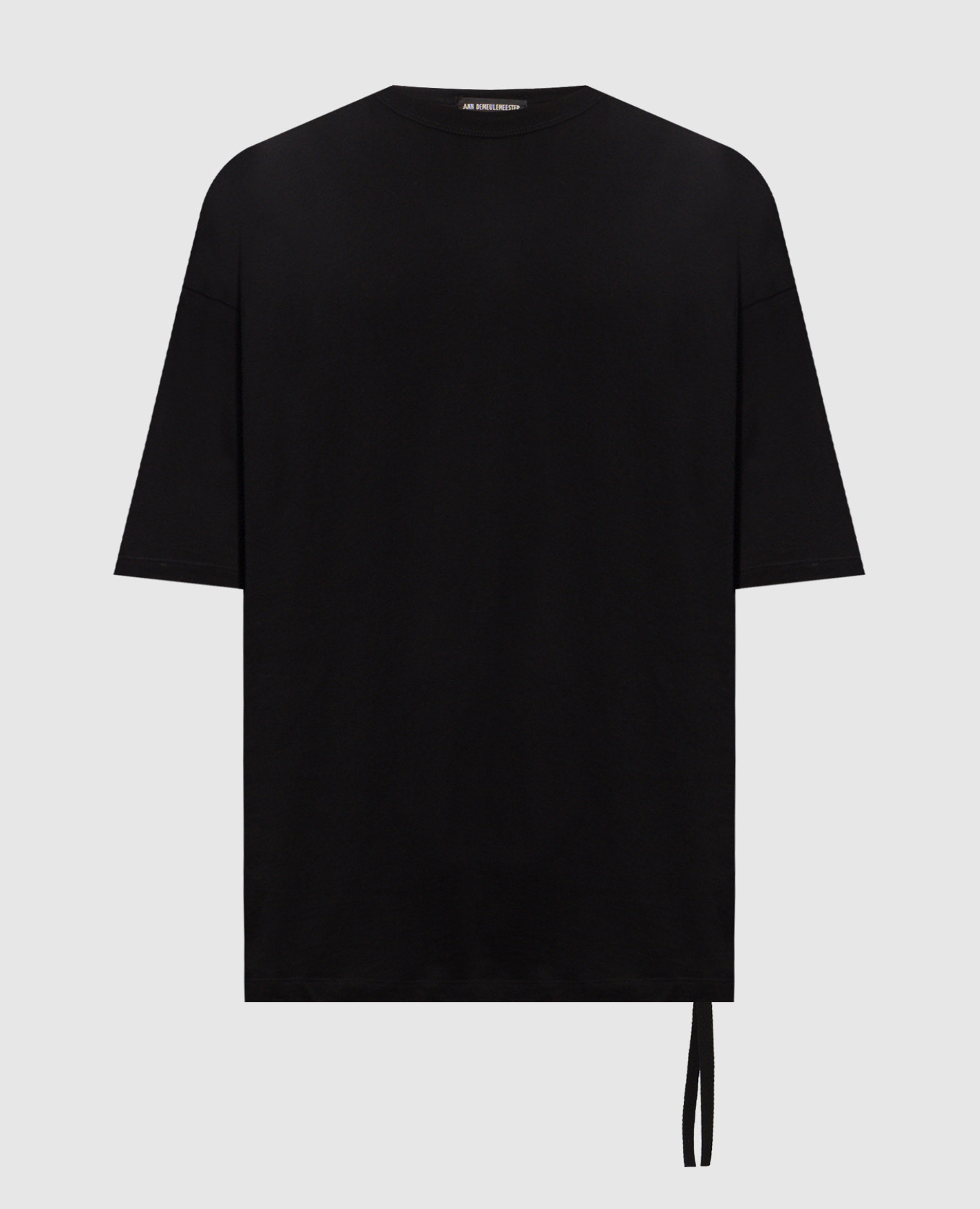 Black T-shirt with the inscription Dear Night Thoughts Ann Demeulemeester