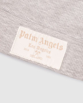 Palm Angels Grey top with logo patch PLA1UWTP10SI