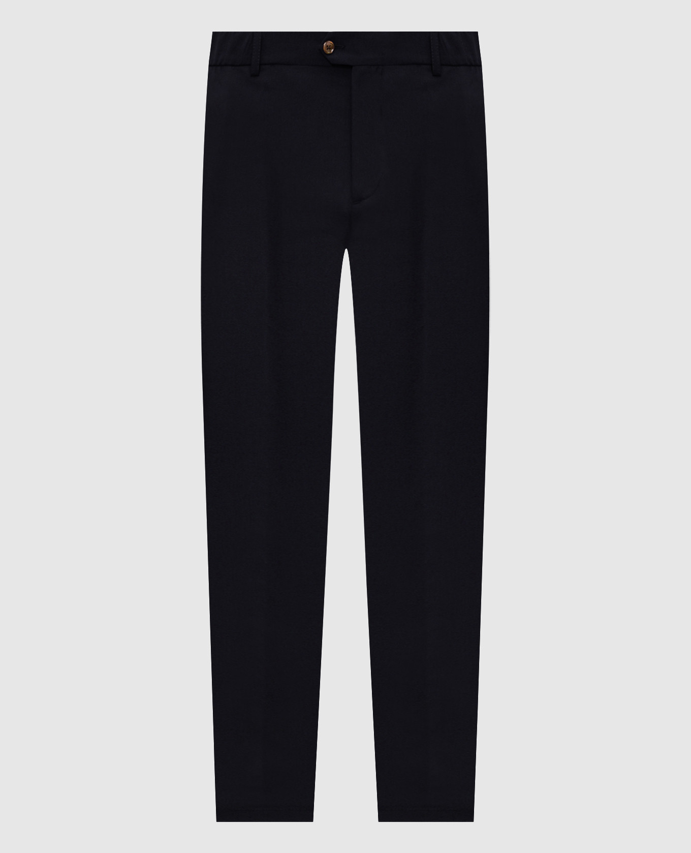 Blue wool and silk pants