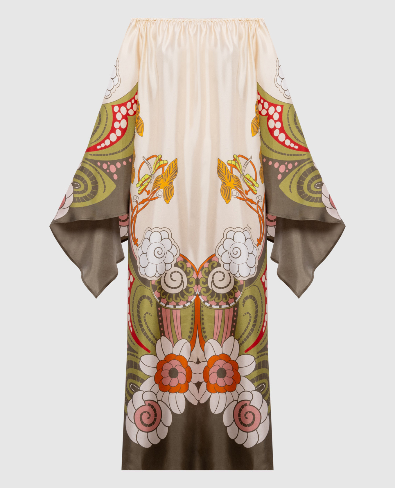 Goddess silk off-shoulder dress La DoubleJ