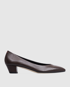 Aeyde Brown leather Helia shoes PU0592001003225