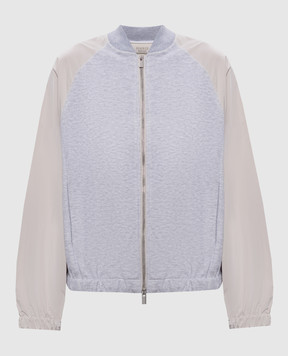 Peserico Gray sports jacket with lurex A12047J07449A