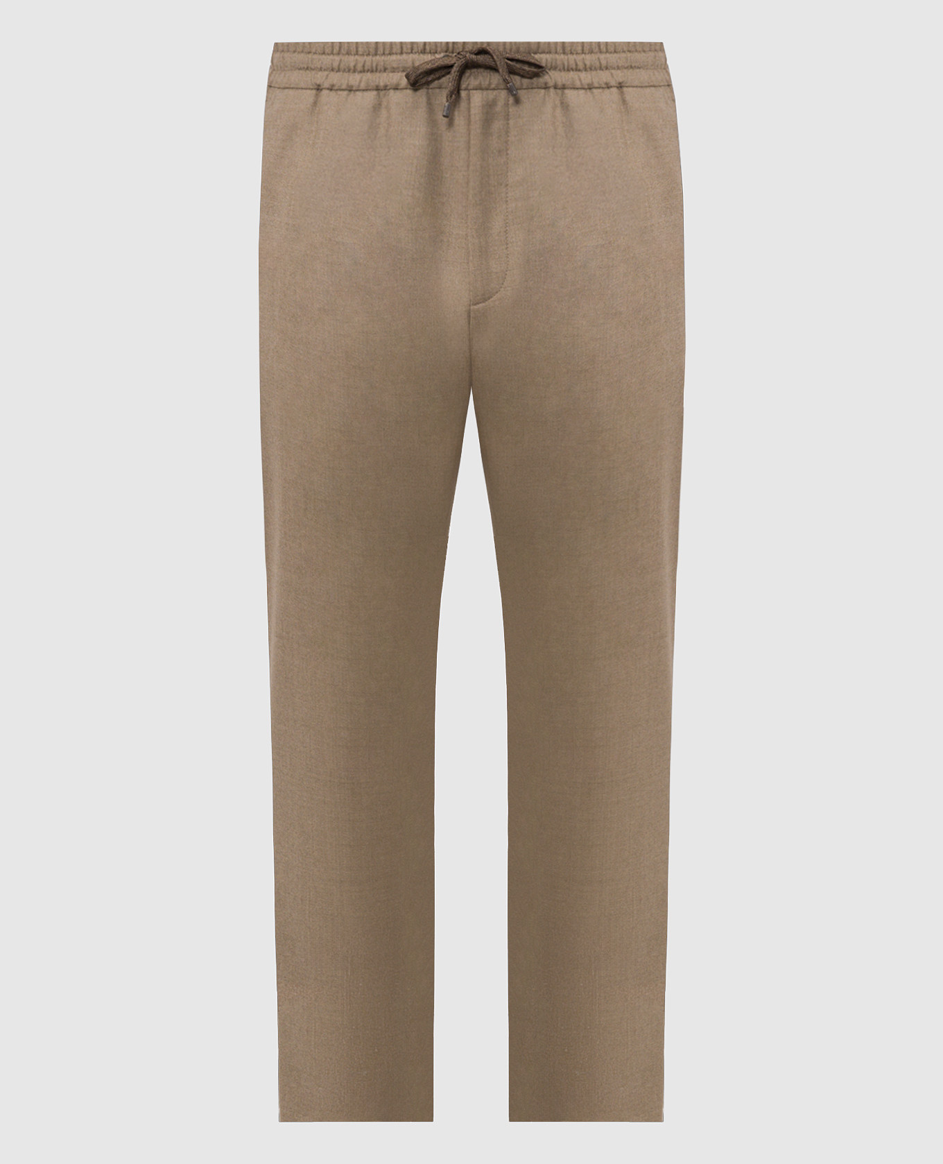Beige wool pants
