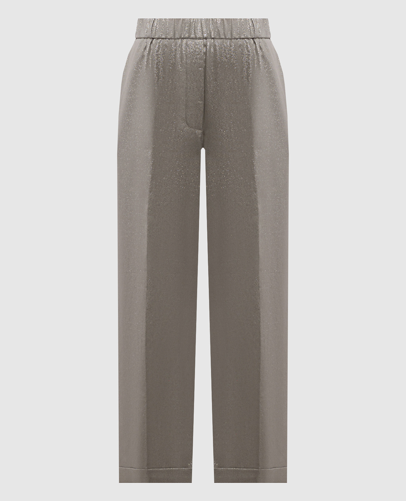 Gray pants with lurex