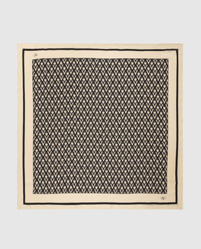 Valentino Beige silk scarf Toute La V 8W2EI114SHT