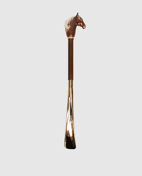 Pasotti Brown horn with a horse-shaped handle PFPEXXK45
