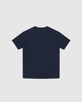 Balmain Children's blue layered t-shirt BY8Q31Z36581214