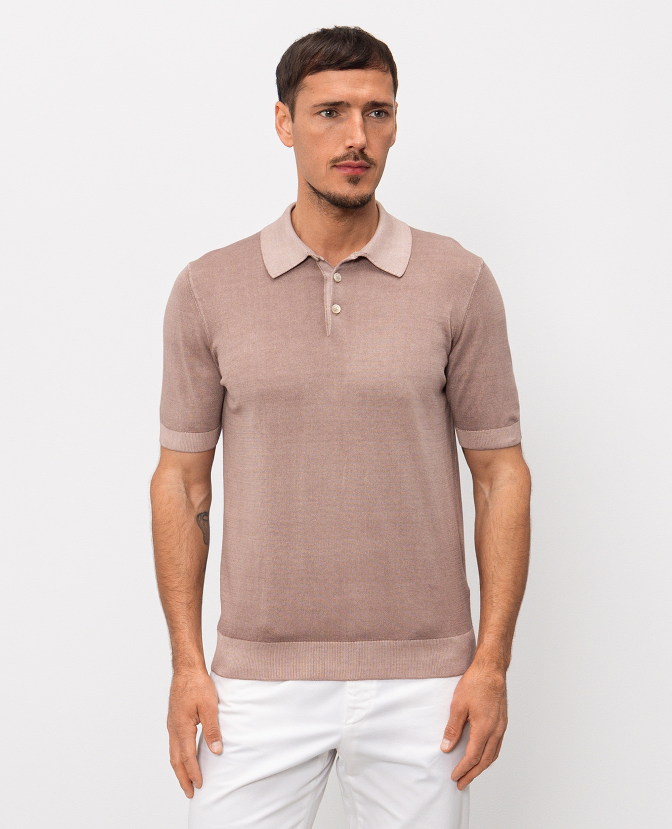 

Beige cotton polo shirt Cashmere&Whiskey