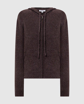 Sporty & Rich Brown cashmere and wool sports jacket CA00283327BR03
