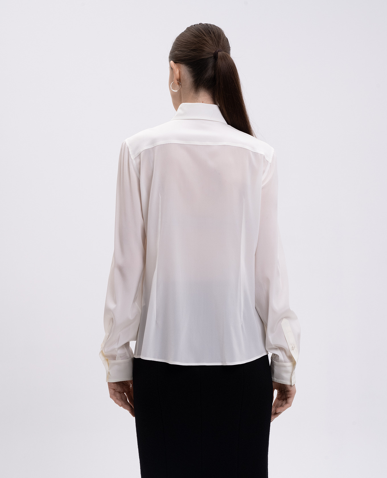 White silk blouse Dolce&Gabbana 4