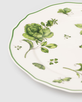 Geminiano Cozzi 1765 White porcelain dessert plate Rosa Rosae SKBBU02239019