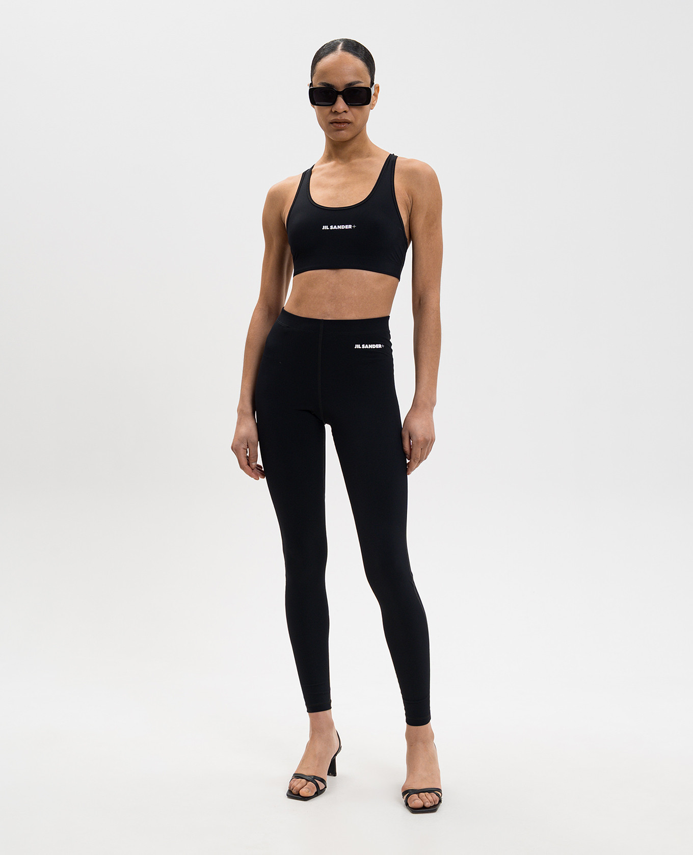 

Black leggings with logo Jil Sander