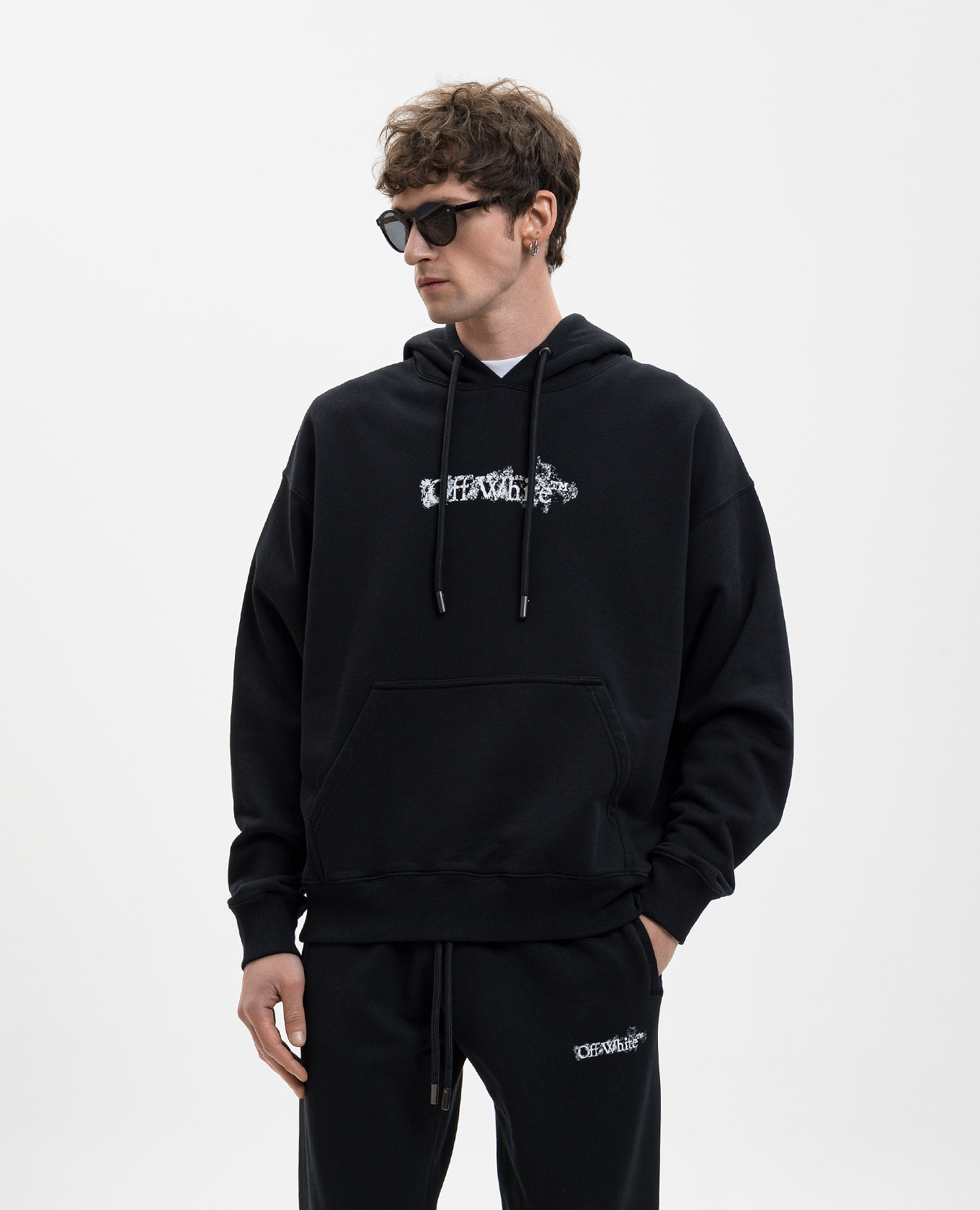 Black hoodie with Heraldic Arrow emblem Off-White 3
