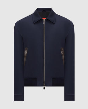ISAIA Blue wool jacket SX732494370