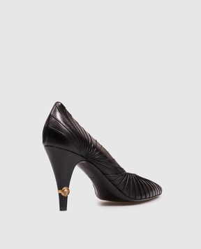 Versace Gianni black leather shoes 10238371A17623
