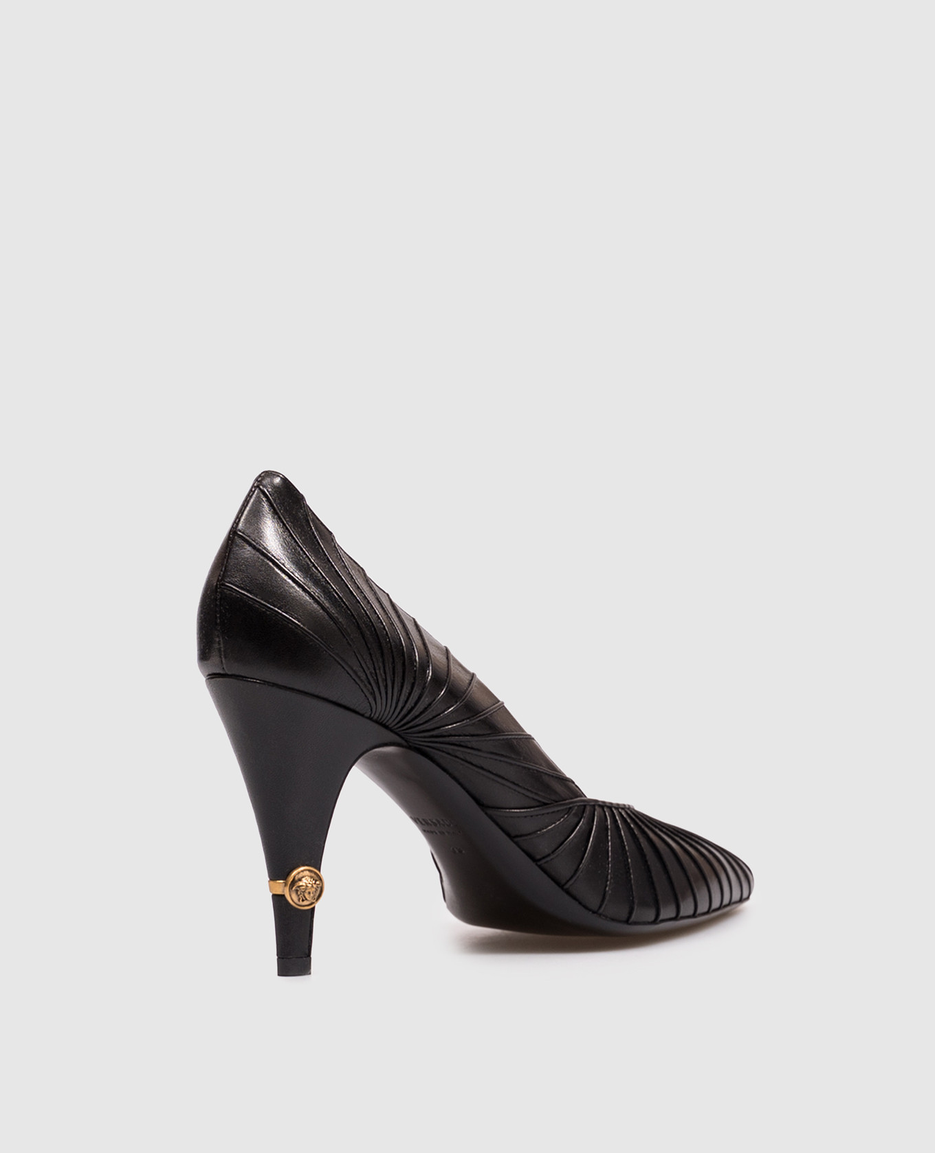 Gianni black leather shoes Versace 3