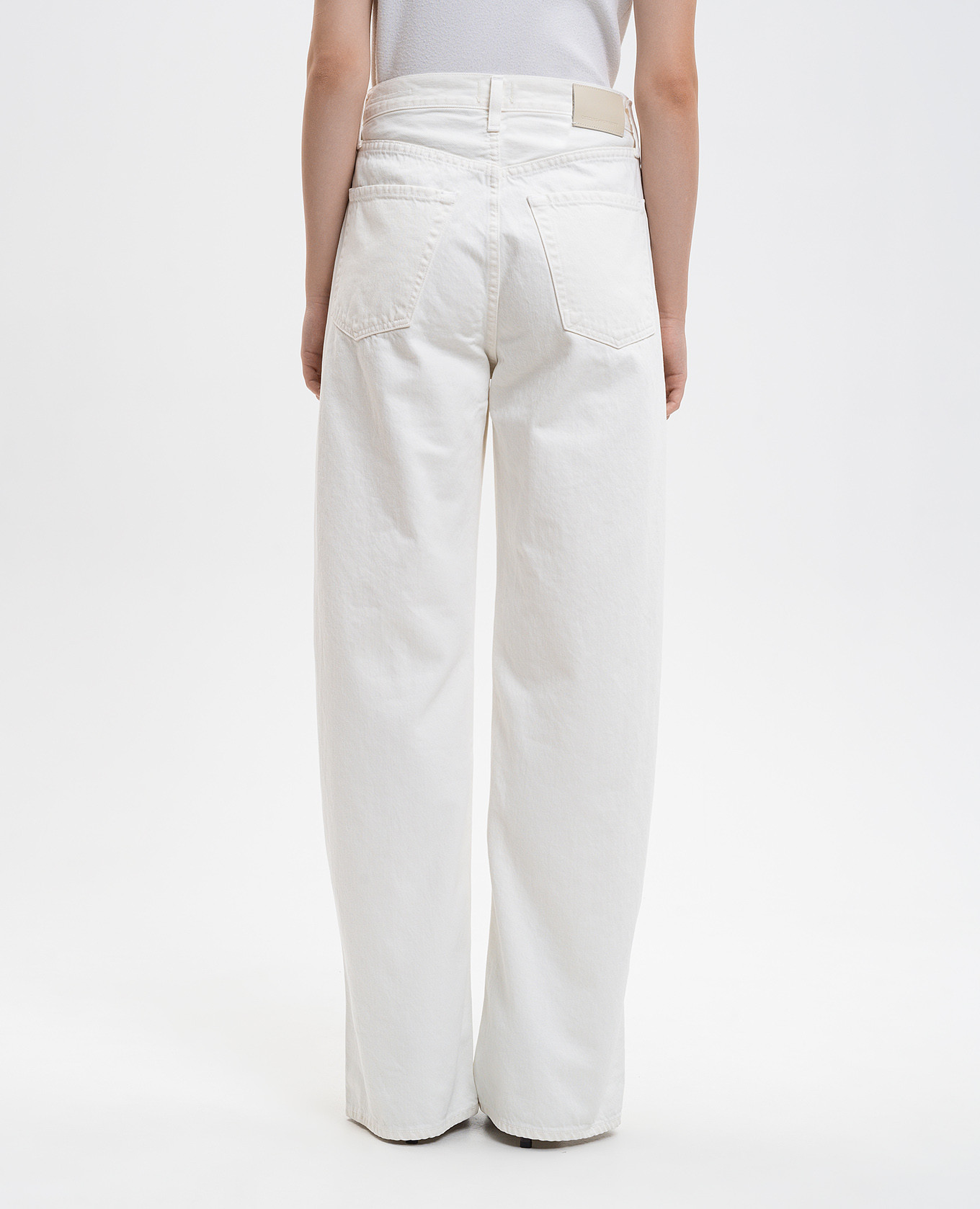 Ayla white jeans with logo patch CITIZENS OF HUMANITY 4