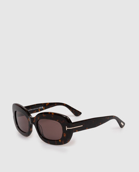 Tom Ford ISLAY brown tortoiseshell sunglasses FT1345