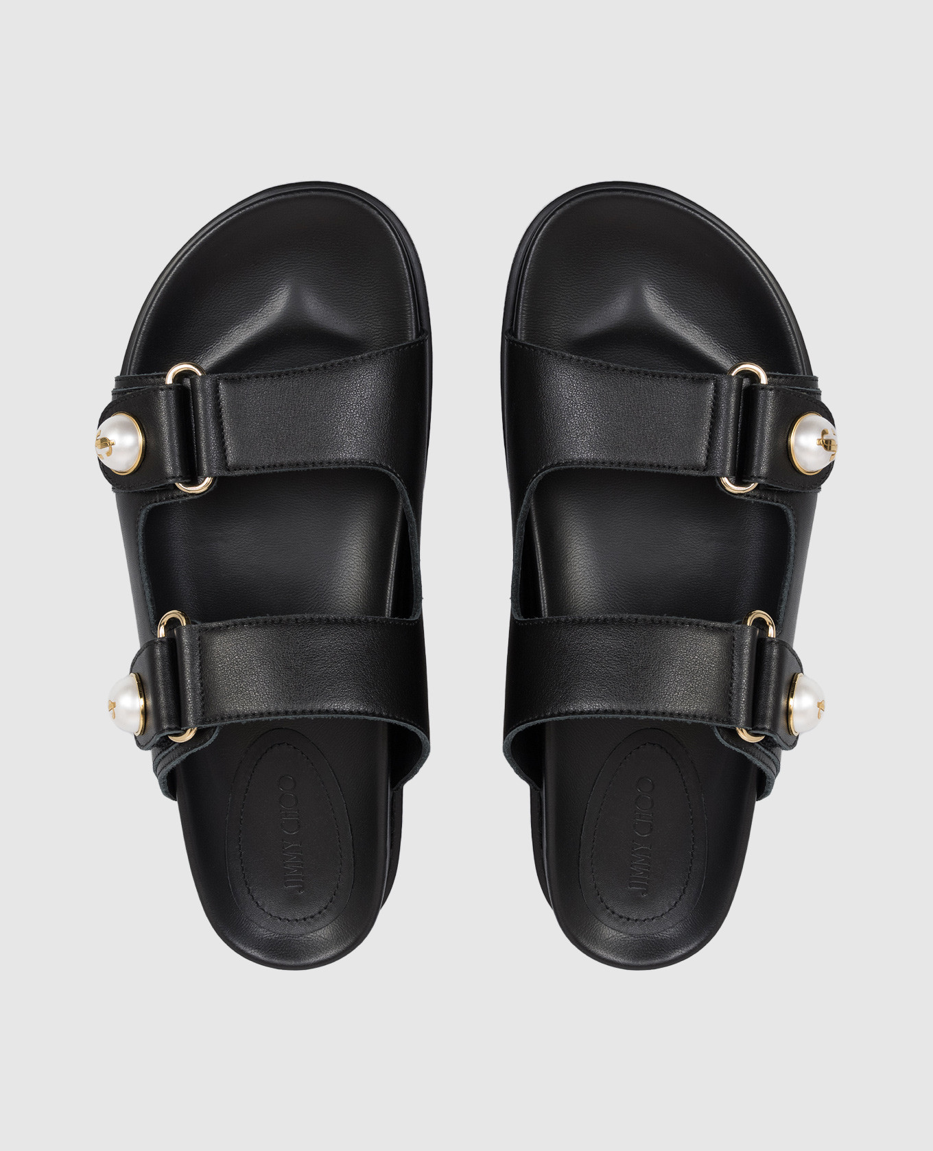 

Fayence black leather flip-flops Jimmy Choo