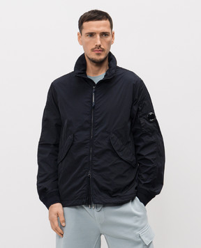 C.P. Company Blue windbreaker with patch MOW006A005904D