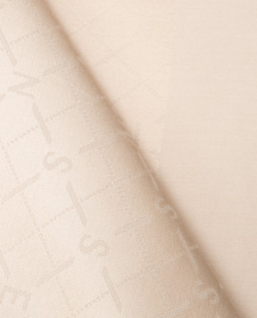 Twinset Beige scarf in woven logo pattern 261TA4270