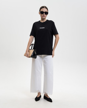 Jil Sander Black T-shirt with logo J02GC0142J20103