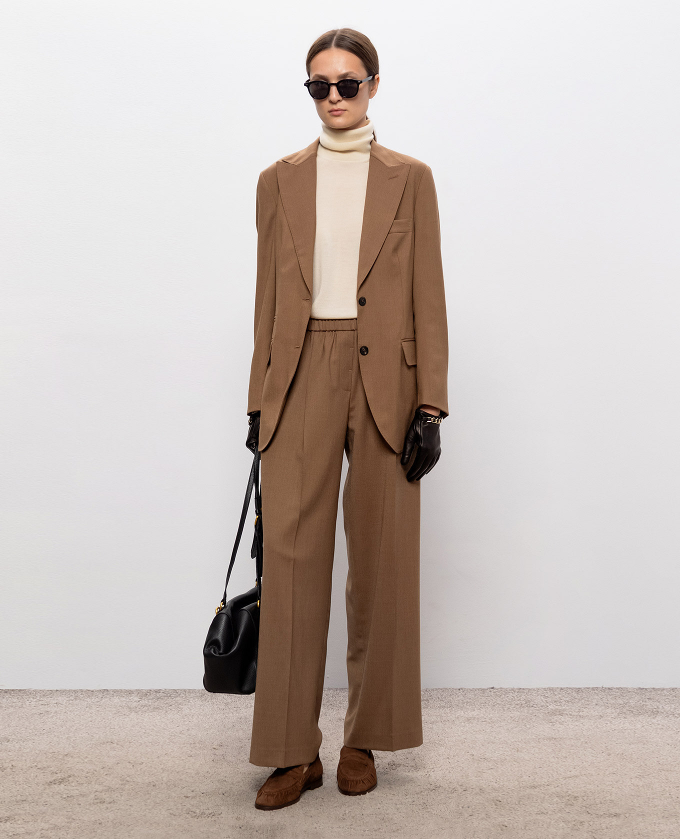 Brown wool pants Peserico 2