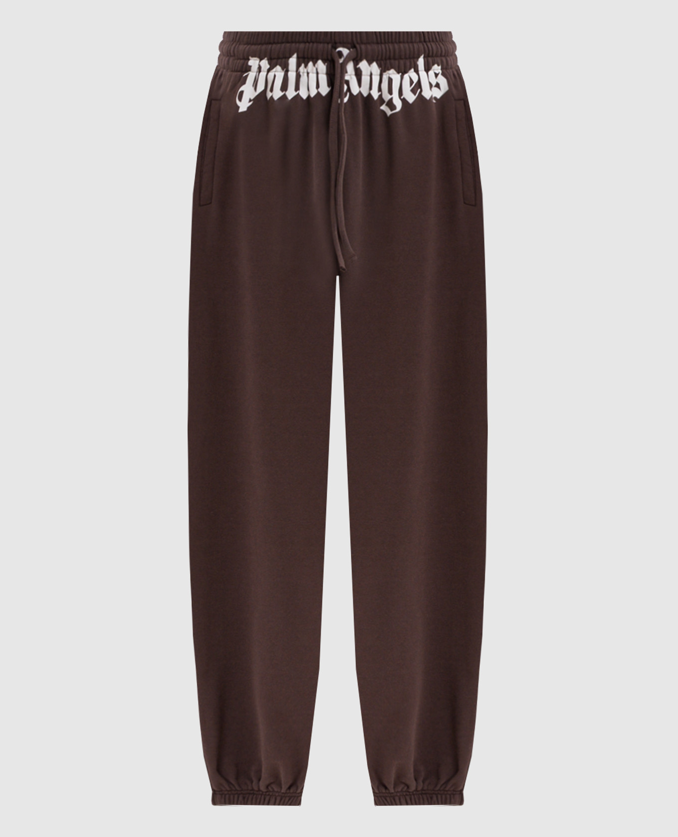 Brown printed sweatpants