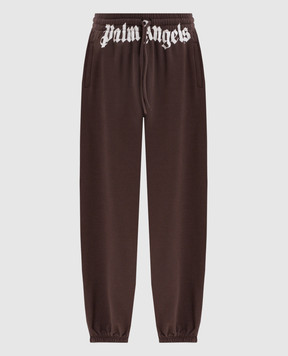 Palm Angels Brown printed sweatpants PAMCH001FL002m