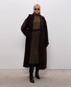 Max Mara Sportmax Brown OLMO wool coat SPXOLMO