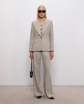 Marco Pescarolo Femmena grey wool and cashmere trousers FEMMENAD5429