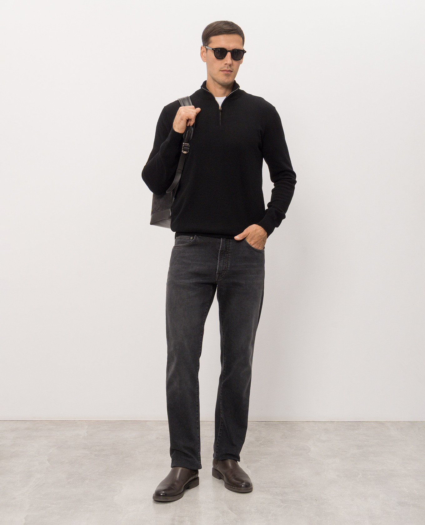 Black cashmere jumper Cashmere&Whiskey 2