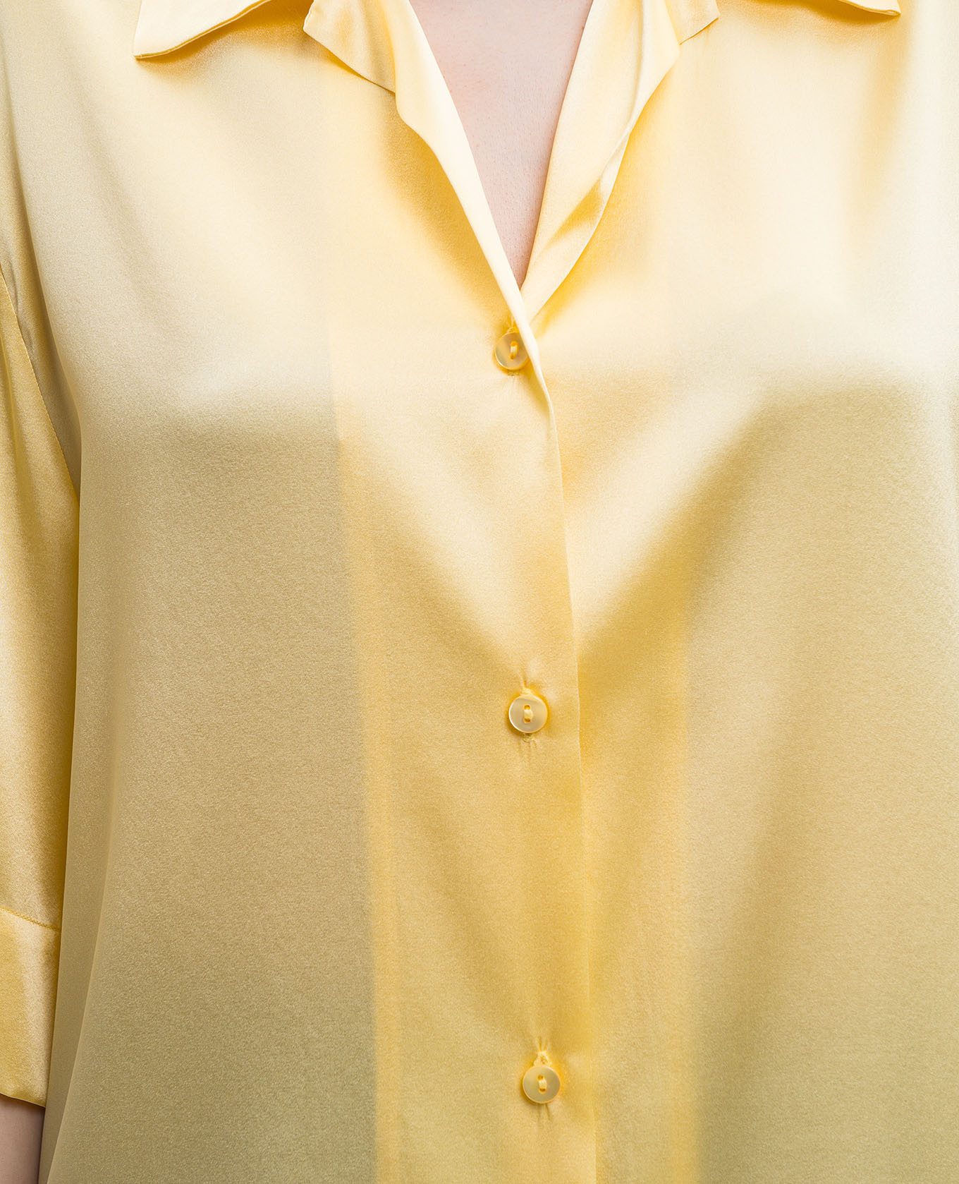 

Yellow silk blouse Solotre