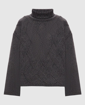 Twinset Gray patterned sweater 262TT3353