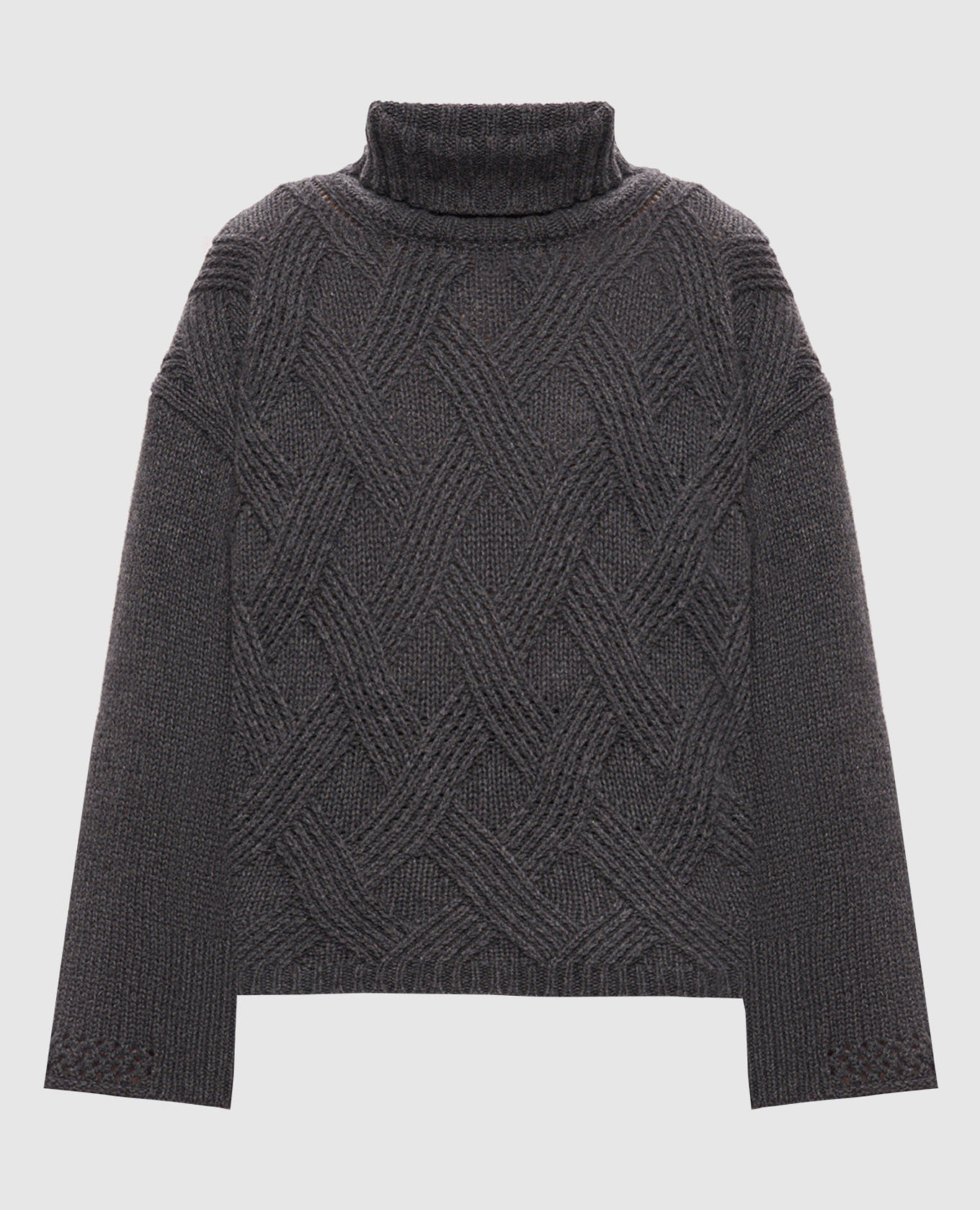 Gray patterned sweater